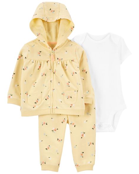 

Baby Baby Girl 3-Piece Cardigan Set