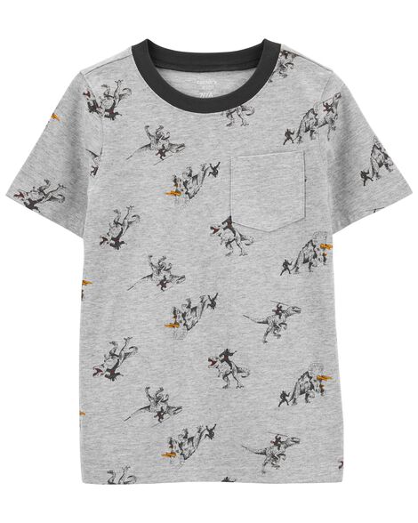 

Kid Dinosaur Pocket Tee