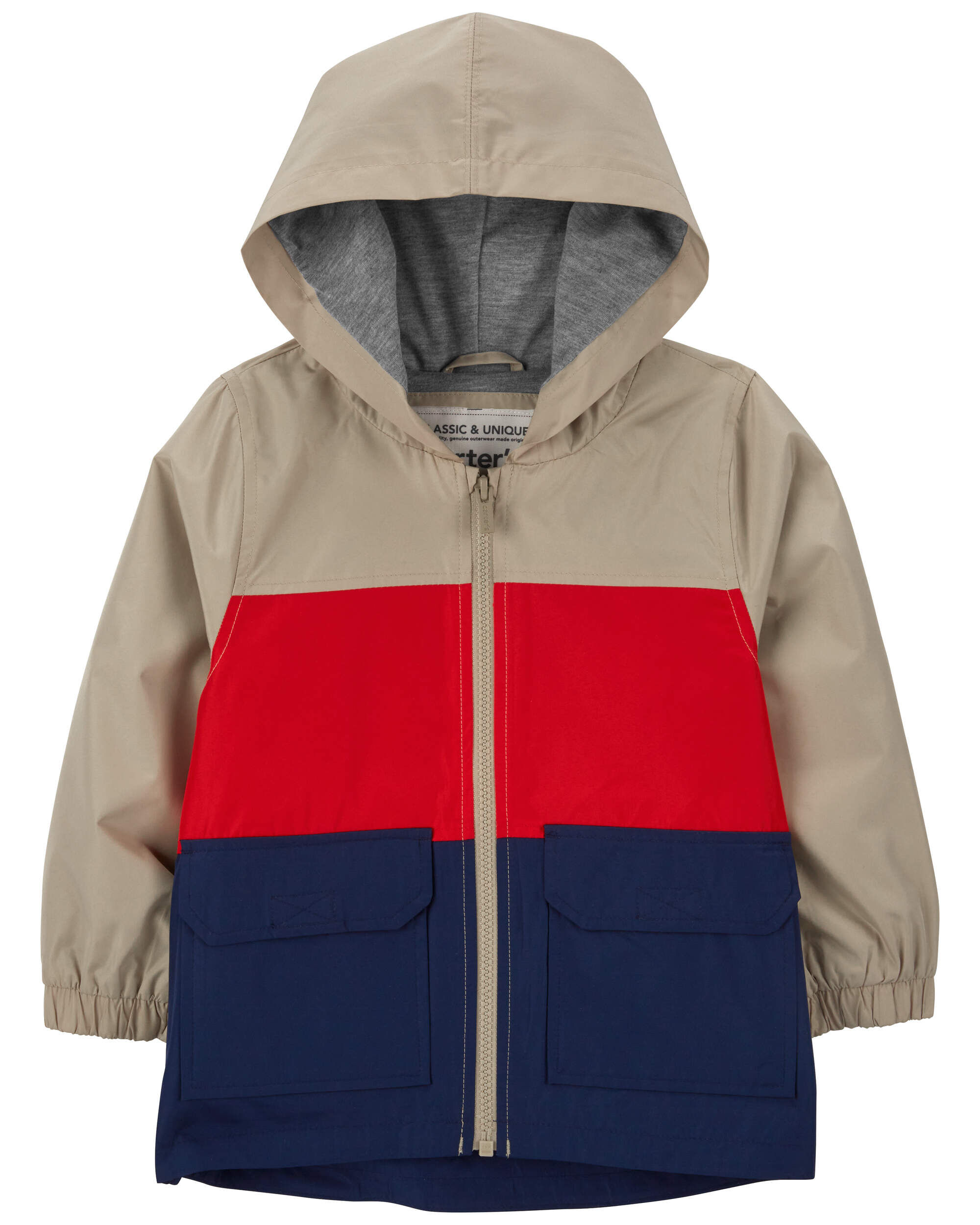 Grey Toddler Dinosaur Packable Puffer Jacket carters