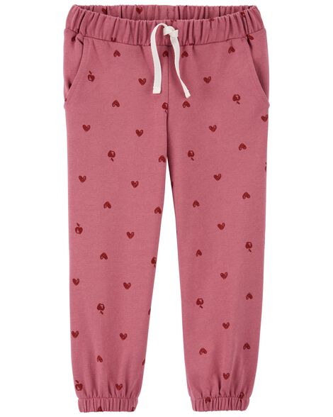 Baby Heart Pull-On French Terry Joggers