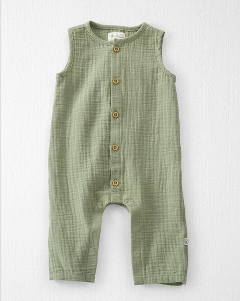 

Baby Organic Cotton Gauze Jumpsuit