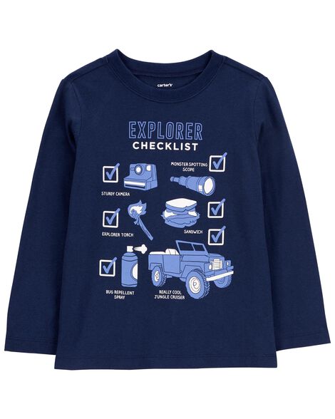 

Toddler Explorer Checklist Jersey Tee