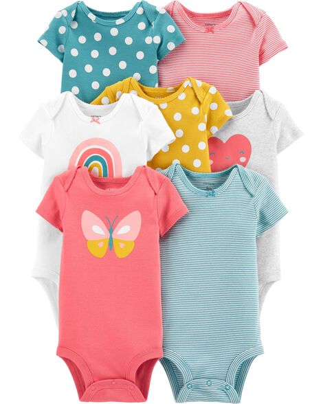

Baby 7-Pack Short-Sleeve Bodysuits