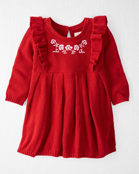 

Baby Organic Cotton Sweater Knit Dress