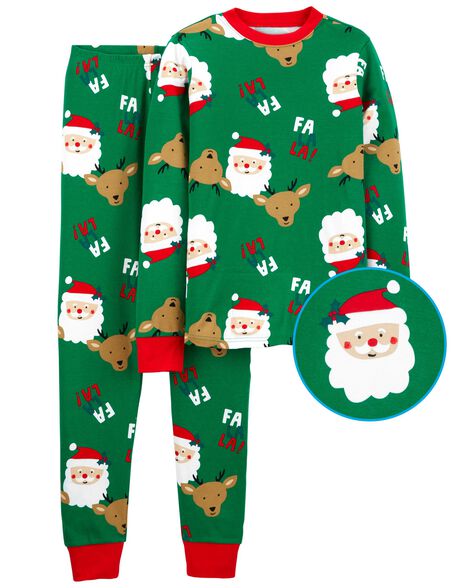 

Adult 2-Piece Adult Santa 100% Snug Fit Cotton PJs