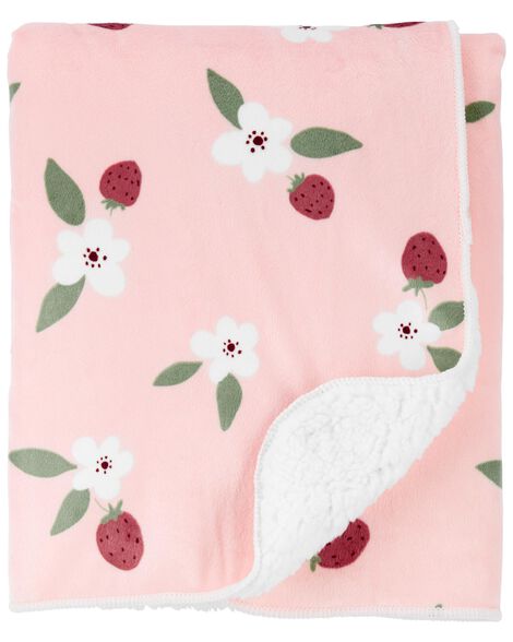

Baby Strawberry Plush Blanket