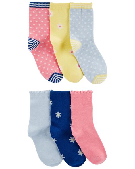 

Toddler 6-Pack Floral Socks
