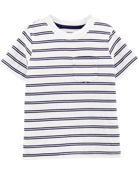 

Toddler Striped Pocket Tee