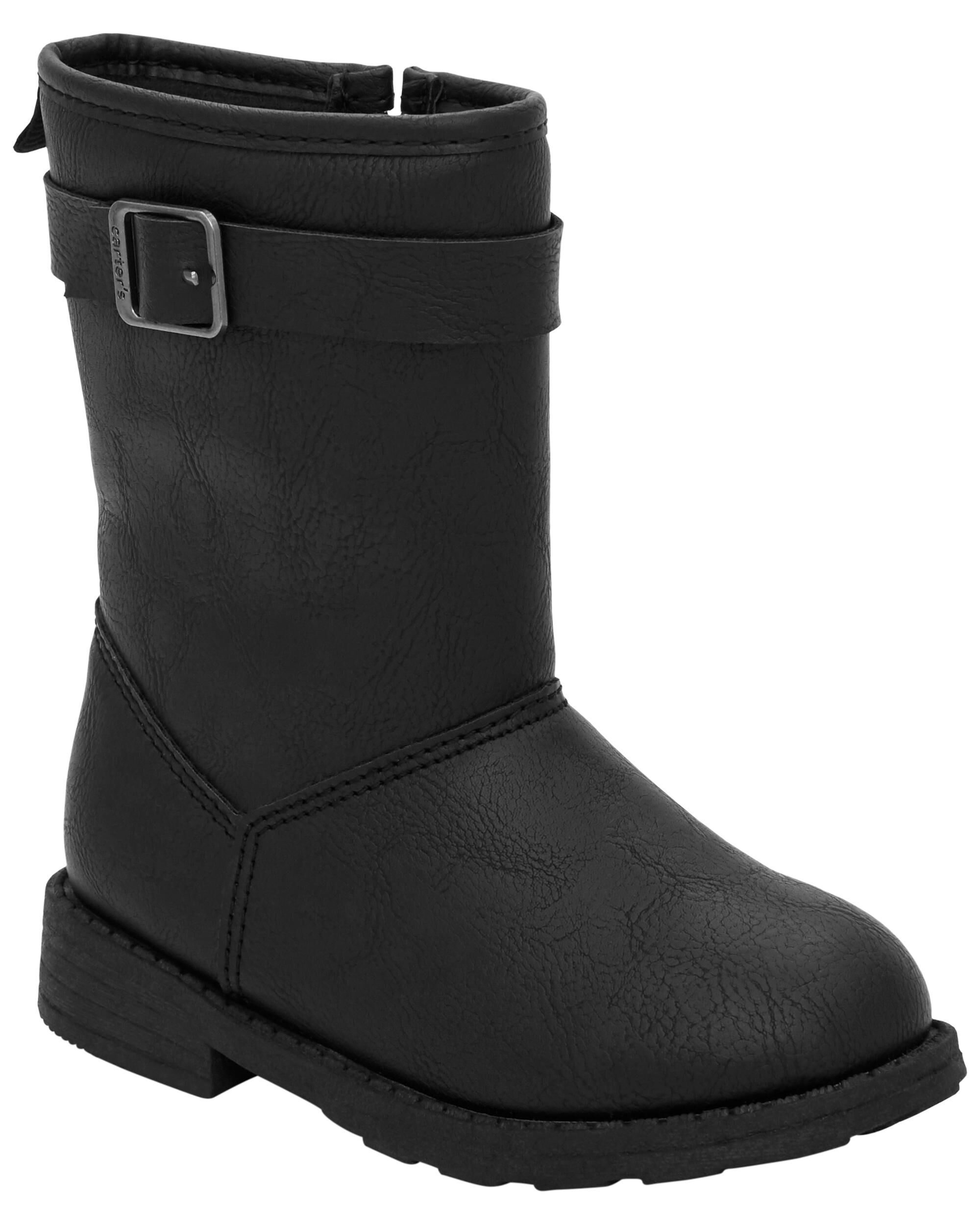 Black Toddler Riding Boots carters