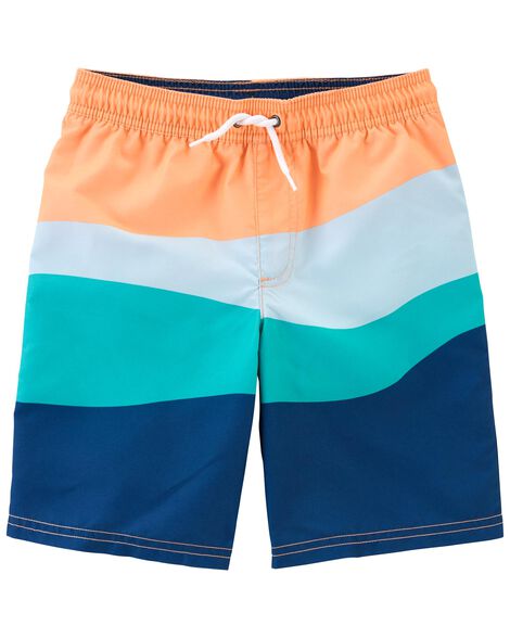 

Kid Colorblock Swim Trunks