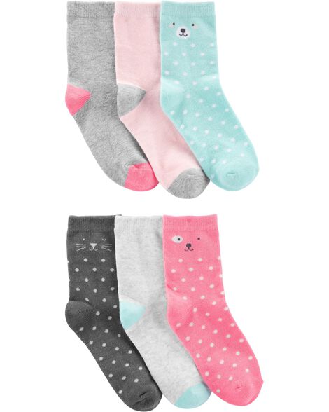 

Kid 6-Pack Crew socks