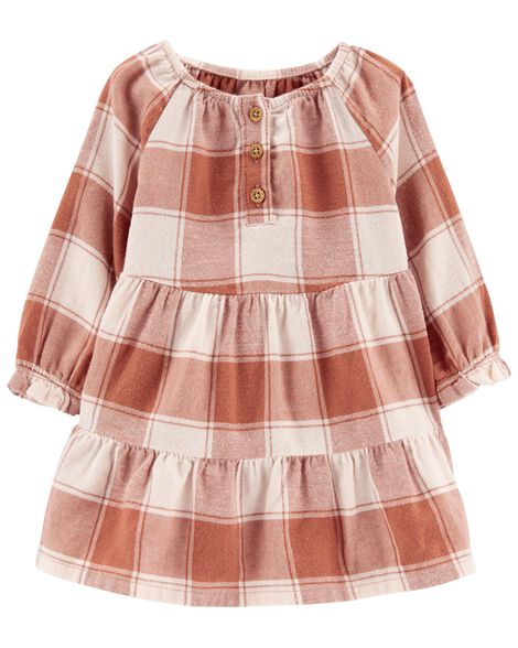 

Baby Plaid Jersey Dress