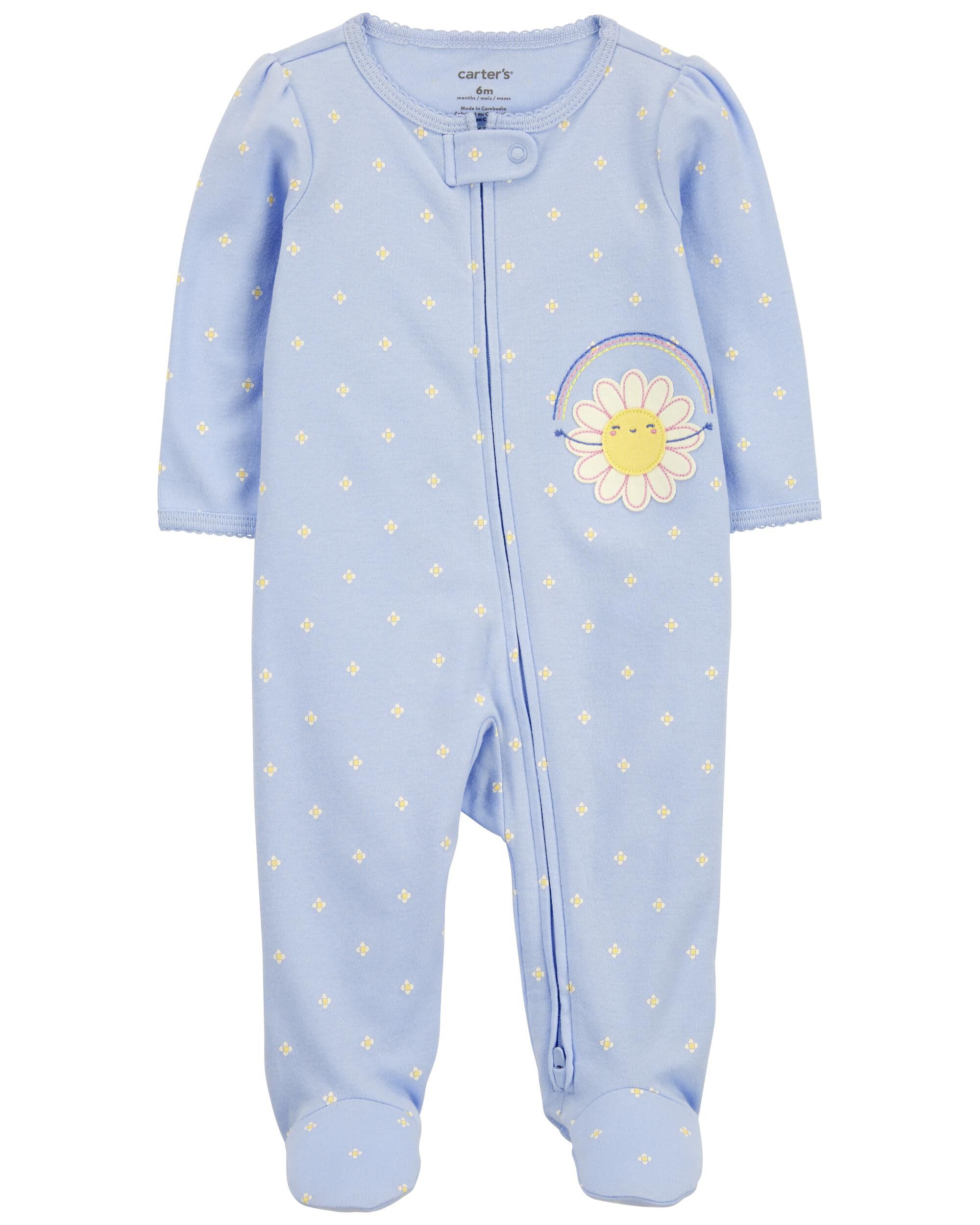 Pink Baby Easter Bunny Snap Up Sleep Play carters