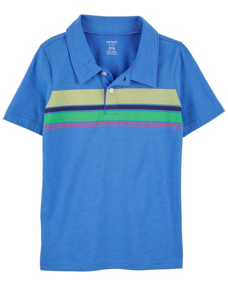 

Kid Striped Jersey Polo