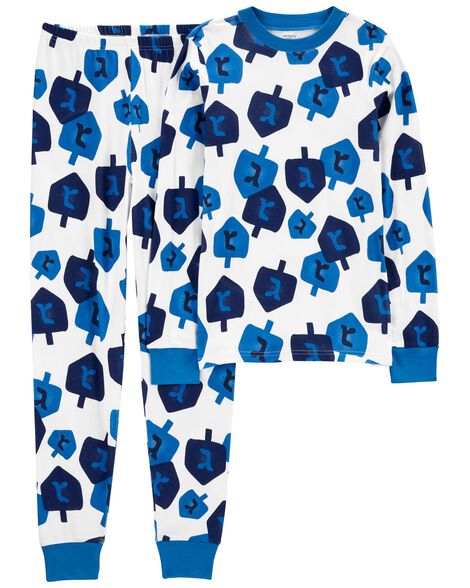 

Adult 2-Piece Hanukkah 100% Snug Fit Cotton PJs