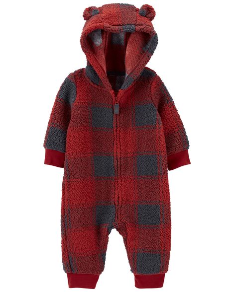 

Baby Hooded Fleece Jumpsuit