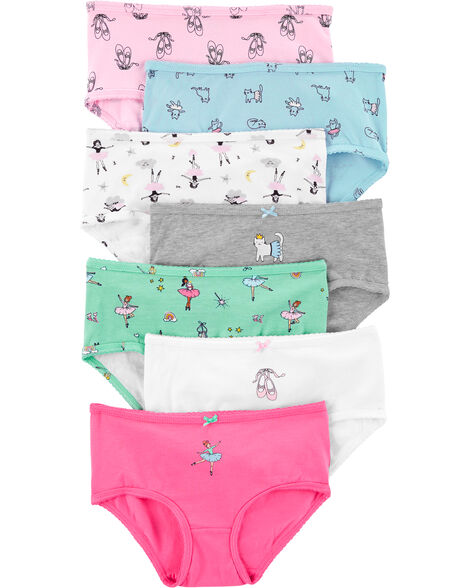 

7-Pack Ballet Stretch Cotton Undies