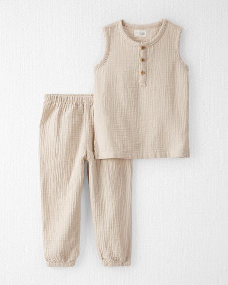 

2-Piece Organic Cotton Gauze Set