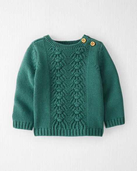 

Baby Organic Cotton Cable Knit Sweater