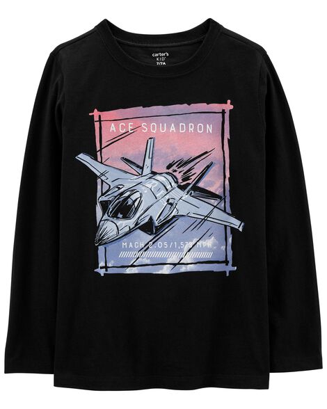 

Kid Ace Squadron Plane Jersey Tee