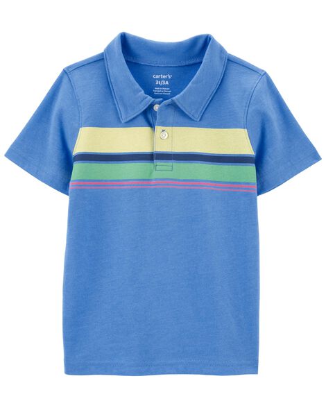 

Baby Striped Jersey Polo