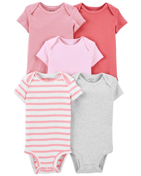 

Baby 5-Pack Short-Sleeve Bodysuits