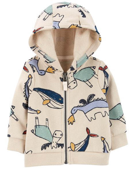 

Baby Zip-Up Fleece-Lined Hoodie