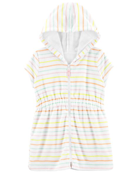 

Baby Striped Hooded Cover-Up