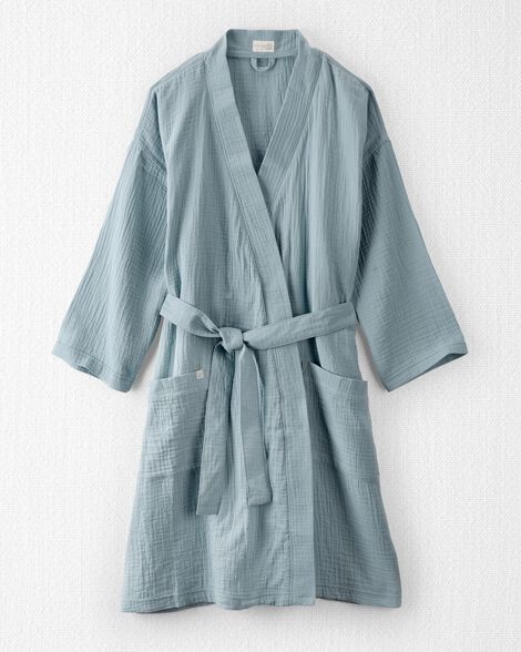 

Adult Organic Cotton Gauze Robe