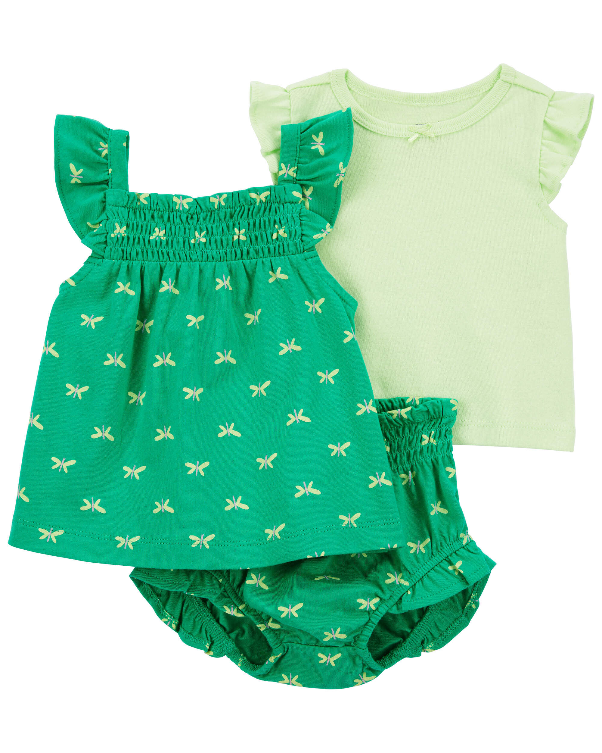 Pink Baby Butterfly Jersey Dress carters