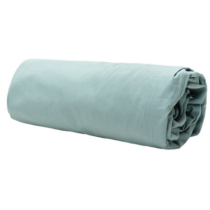 Drap housse en popeline de coton 40 x 90 cm bleu moyen