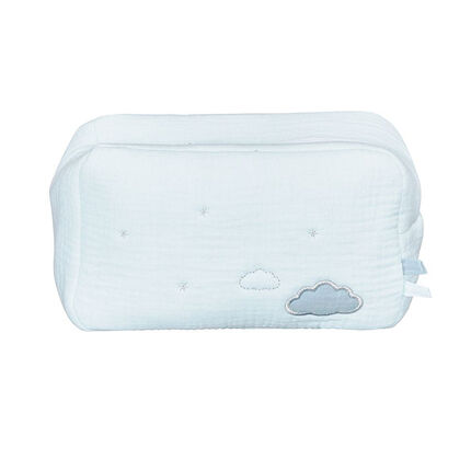 Trousse de toilette en mousseline de coton - Lily Mint vert