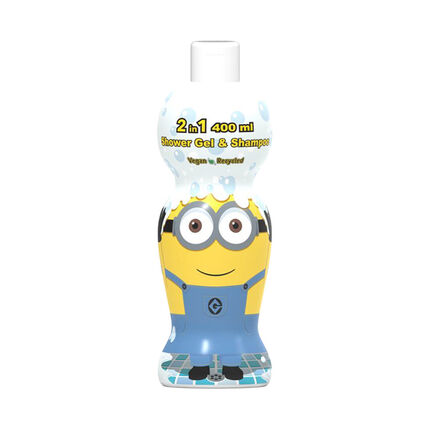 Gel douche + shampoing Minions - 400ml jaune