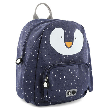 Sac à dos bébé en coton - Mr. Penguin bleu