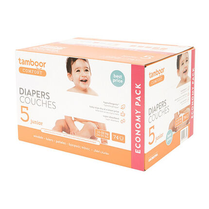 Couche hypoallergénique Comfort taille 5 - x74 blanc