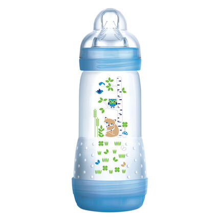 Biberon Anti-colique Easy Start 0/6 mois - Débit 3 bleu/transparent