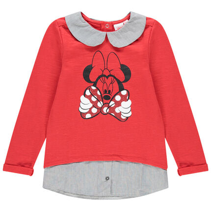 Sweat effet 2 en 1 print Minnie Disney pour enfant fille 3 ans rouge moyen