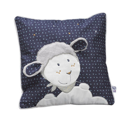 Coussin déco Merlin - 30 x 30 cm bleu