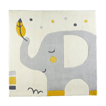 Tapis de chambre tufté main - 110 x 110 cm