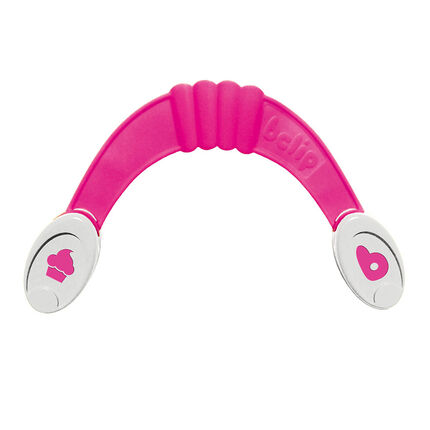 Pince bclip pour bavoir - Rose