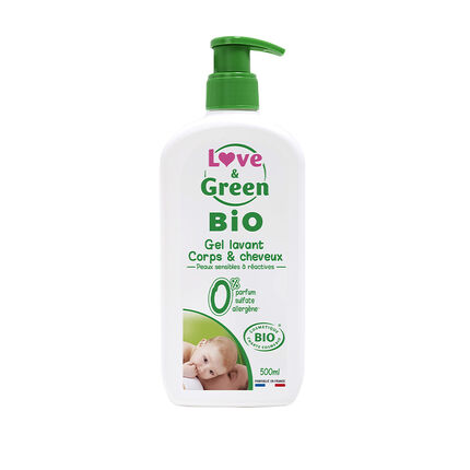Gel lavant corps et cheveux hypoallergénique - 500ml blanc