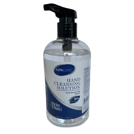 Solution hydroalcoolique bio à l'aloe vera - 500ml transparent
