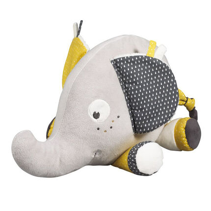 Doudou Babyfan grand modèle - 33 x 24 cm gris