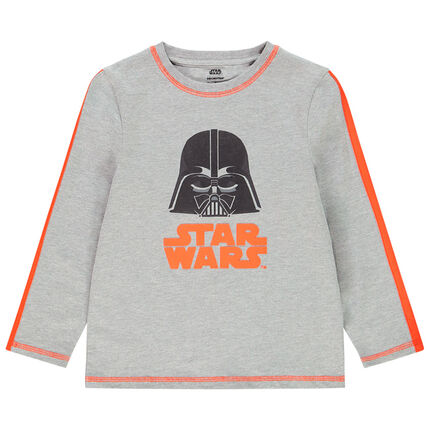 T-shirt manches longues print Star Wars pour enfant garçon 3 ans gris moyen