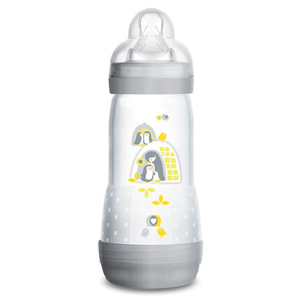 Biberon Easy Start anti-colique 320ml Débit 3 - 0/6 mois gris