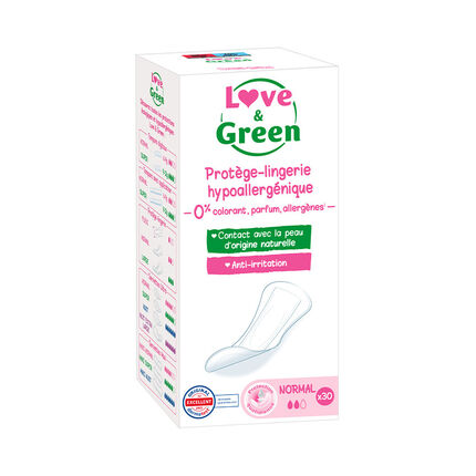 Protège-slips hypoallergéniques x 30 blanc