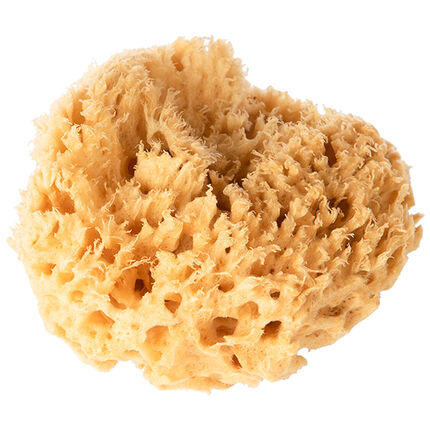 Éponge de bain naturelle jaune