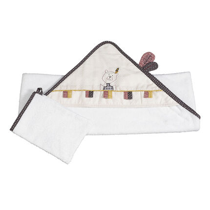 Set de bain en coton - Timouki blanc