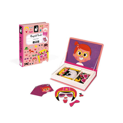 Magneti'Book Visages Filles rose