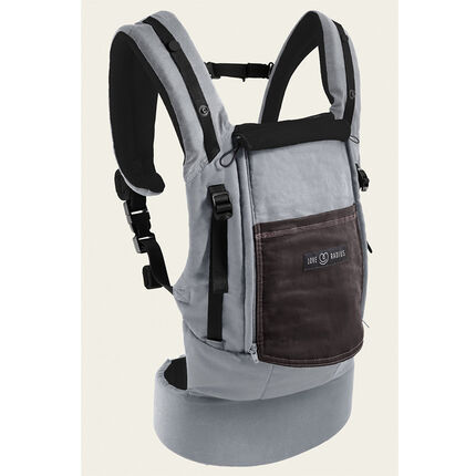 Porte-bébé PhysioCarrier - Eléphant/Marron glacé gris/noir